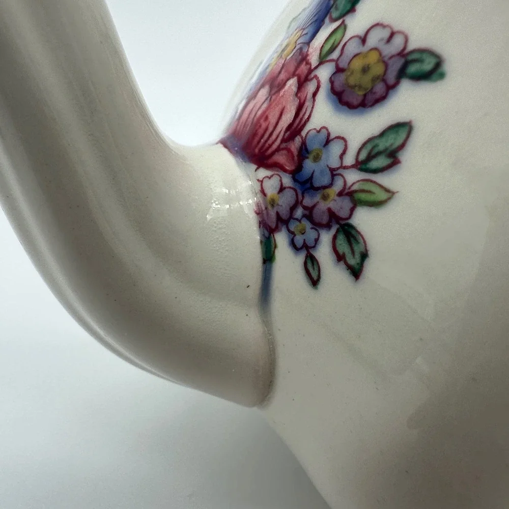 Wedgwood Floral Etruria England Tea Set Teapot Sugar Creamer A1793 Vintage 1922